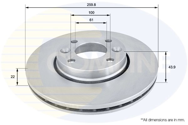 Disc frana Comline ADC0266V