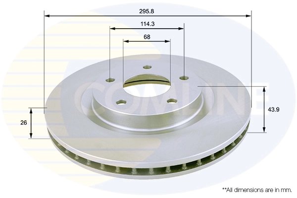 DISC FRANA COMLINE ADC0274V - Compatibil cu NISSAN, RENAULT