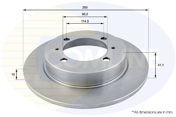 Disc frana Comline ADC0355