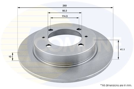 Disc frana Comline ADC0355