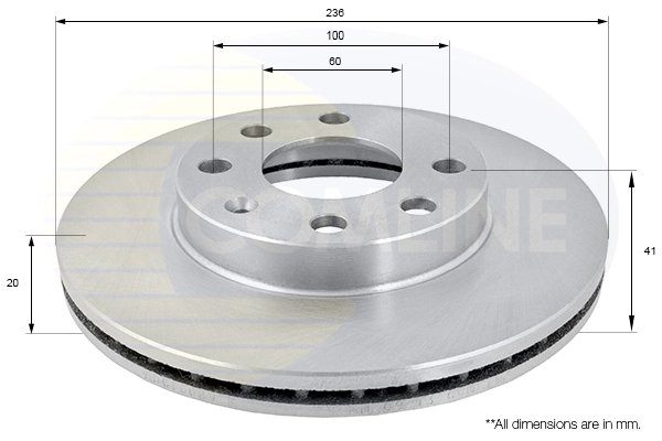 DISC FRANA COMLINE ADC1008V - Compatibil cu BEDFORD, CHEVROLET, DAEWOO, FSO, OPEL, VAUXHALL, ZAZ