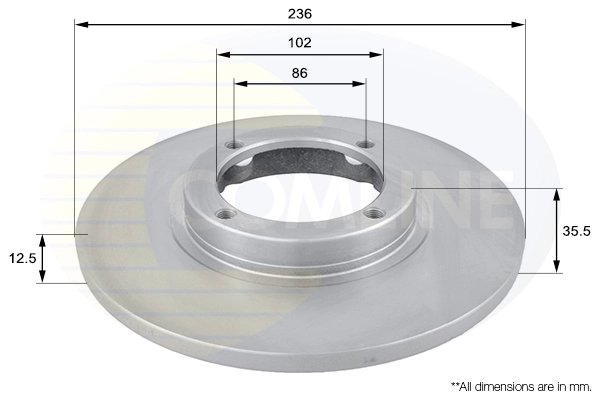 Disc frana Comline ADC1009