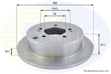 Disc frana Comline ADC1036