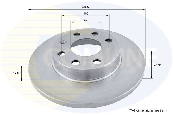 DISC FRANA COMLINE ADC1101 - Compatibil cu BEDFORD, CHEVROLET, DAEWOO, OPEL, VAUXHALL