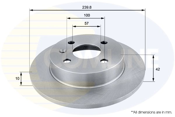 Disc frana Comline ADC1106