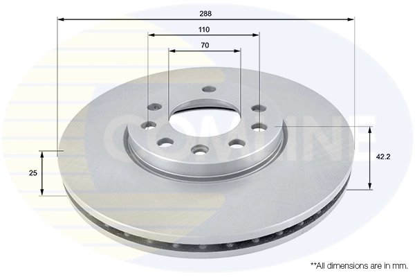 Disc frana Comline ADC1107V