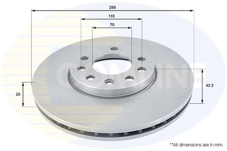 Disc frana Comline ADC1107V