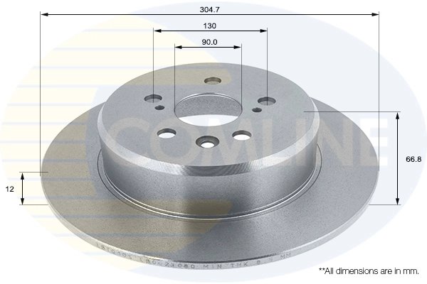 DISC FRANA COMLINE ADC1109 - Compatibil cu NISSAN, OPEL, RENAULT, VAUXHALL