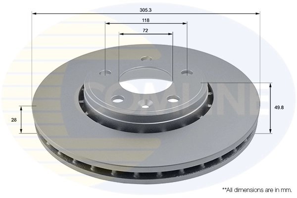 Disc frana Comline ADC1110V