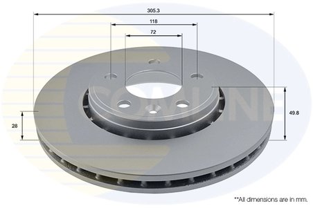Disc frana Comline ADC1110V