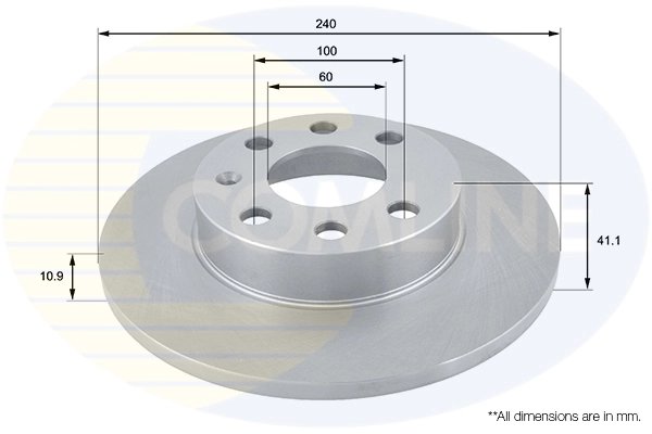 Disc frana Comline ADC1114