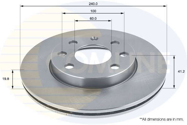 DISC FRANA COMLINE ADC1123V - Compatibil cu OPEL, VAUXHALL