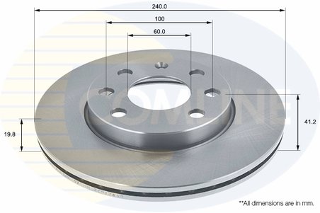 DISC FRANA COMLINE ADC1123V - Compatibil cu OPEL, VAUXHALL