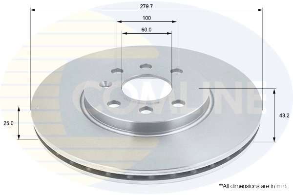 Disc frana Comline ADC1131V