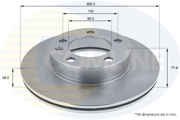 DISC FRANA COMLINE ADC1125V - Compatibil cu NISSAN, OPEL, RENAULT, VAUXHALL