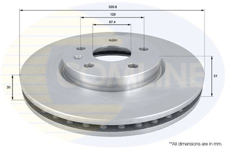 Disc frana Comline ADC1142V
