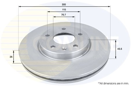 Disc frana Comline ADC1153V