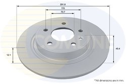 DISC FRANA COMLINE ADC1154 - Compatibil cu CHEVROLET, OPEL, VAUXHALL