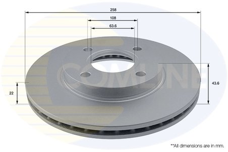 Disc frana Comline ADC1206V