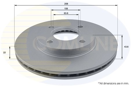 DISC FRANA COMLINE ADC1207 - Compatibil cu FORD, PANTHER, RENAULT, TVR