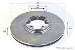 DISC FRANA COMLINE ADC1213V - Compatibil cu FORD