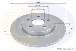 DISC FRANA COMLINE ADC1219 - Compatibil cu FORD, JAGUAR