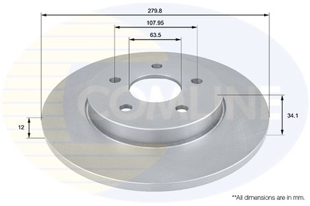Disc frana Comline ADC1219