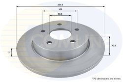 DISC FRANA COMLINE ADC1228 - Compatibil cu FORD