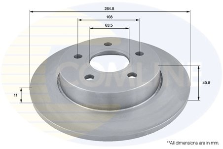 Disc frana Comline ADC1228