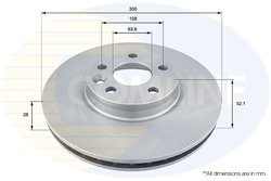 DISC FRANA COMLINE ADC1237V - Compatibil cu FORD, LAND ROVER, VOLVO