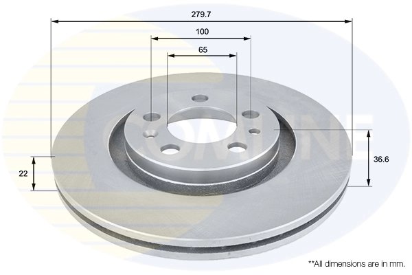 Disc frana Comline ADC1408V