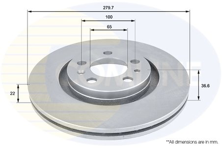 Disc frana Comline ADC1408V