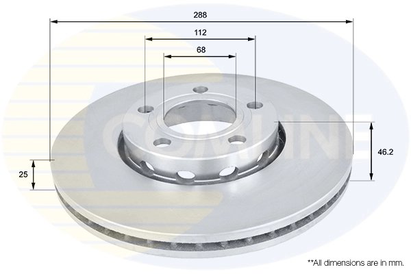 Disc frana Comline ADC1417V