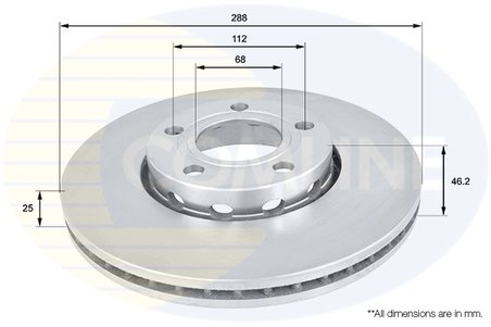Disc frana Comline ADC1417V