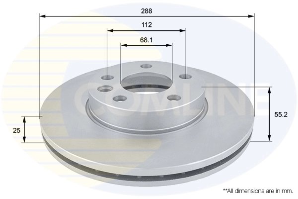 Disc frana Comline ADC1418V