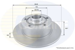 Disc frana Comline ADC1419