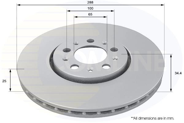 DISC FRANA COMLINE ADC1420V - Compatibil cu AUDI, SEAT, SKODA, VW