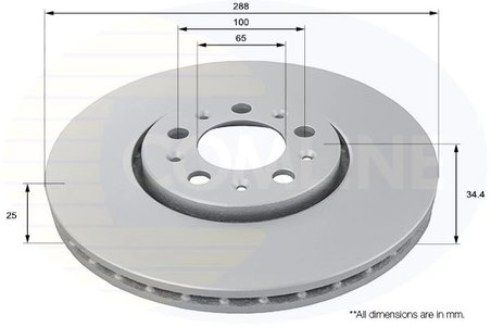 DISC FRANA COMLINE ADC1420V - Compatibil cu AUDI, SEAT, SKODA, VW