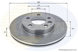 Disc frana Comline ADC1421V