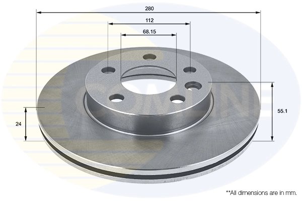 Disc frana Comline ADC1421V