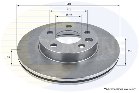 Disc frana Comline ADC1421V