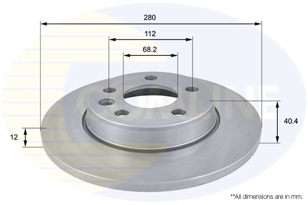 Disc frana Comline ADC1426