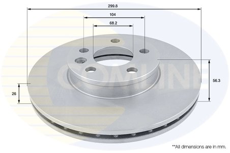 Disc frana Comline ADC1430V