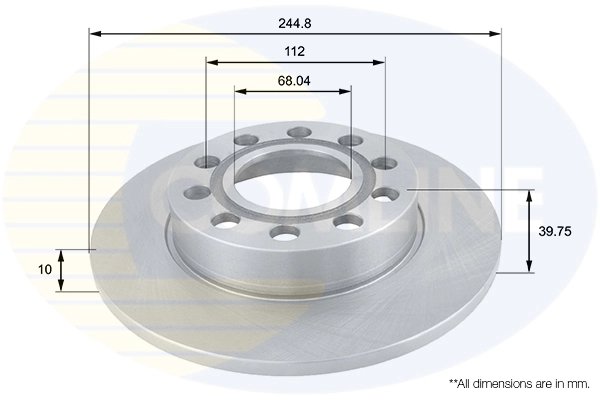 Disc frana Comline ADC1446
