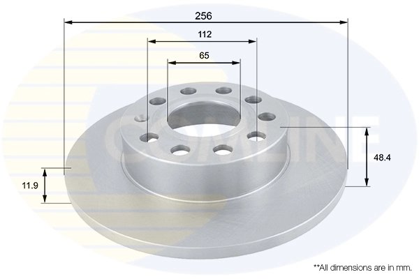 DISC FRANA COMLINE ADC1448 - Compatibil cu AUDI, SEAT, SKODA, VW