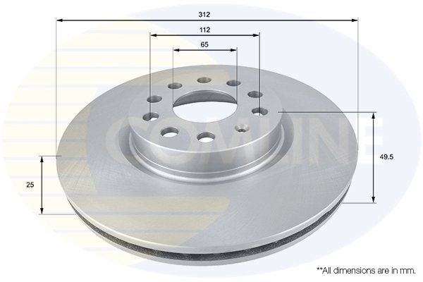 Disc frana Comline ADC1449V