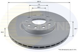 DISC FRANA COMLINE ADC1455V - Compatibil cu AUDI, CUPRA, SEAT, SKODA, VW