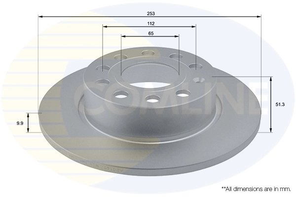DISC FRANA COMLINE ADC1457 - Compatibil cu AUDI, SEAT, SKODA, VW