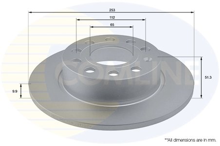 DISC FRANA COMLINE ADC1457 - Compatibil cu AUDI, SEAT, SKODA, VW