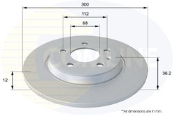 DISC FRANA COMLINE ADC1478 - Compatibil cu AUDI